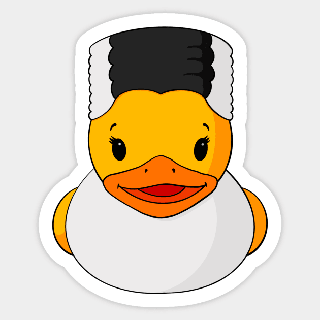 Bride of Frankenstein Rubber Duck Bride Of Frankenstein Sticker TeePublic